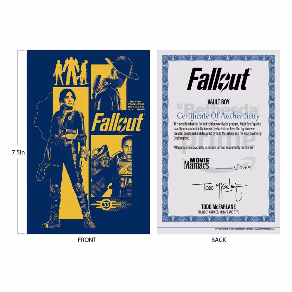 Fallout Movie Maniacs Vault Boy (Version 3) Figure