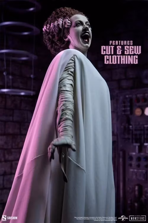 Universal Monsters Premium Format Mixed Media The Bride of Frankenstein (Fabric Costuming Ver.) Statue