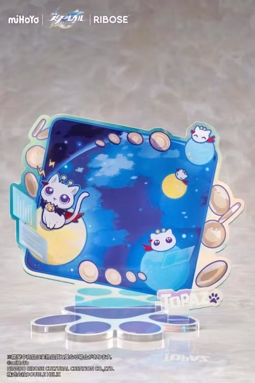 Honkai: Star Rail Rise Up+ Chibi Cat Series Topaz & Numby Figure