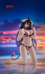Overlord Desktop Cute Albedo (Cow-Print Swimsuit Ver.) Figure (Renewal Edition)