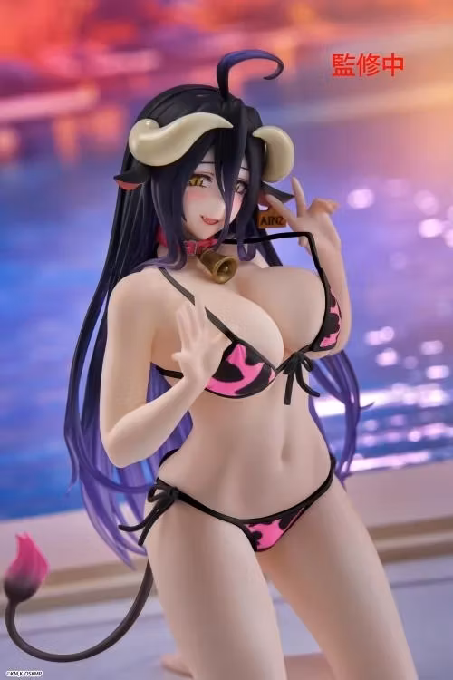 Overlord Desktop Cute Albedo (Cow-Print Swimsuit Ver.) Figure (Renewal Edition)