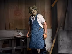The Texas Chainsaw Massacre Leatherface with Old Lady Mask Clothed Action Figure
