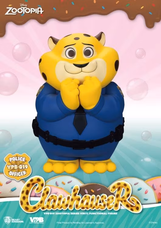 Zootopia Vinyl Piggy Bank Series VPB-019 Clawhauser Figure