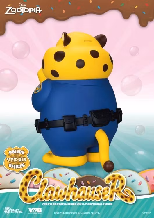 Zootopia Vinyl Piggy Bank Series VPB-019 Clawhauser Figure