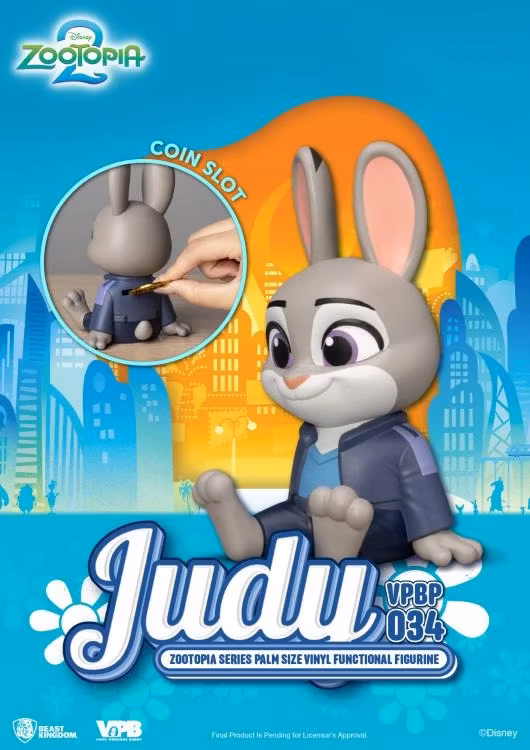 Zootopia VPBP-034 Judy Palm-Sized Vinyl Piggy Bank