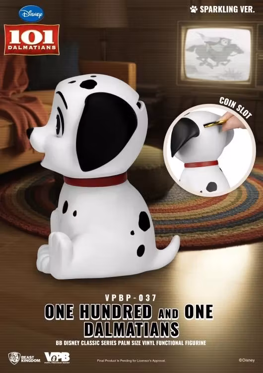 101 Dalmatians VPBP-037 Box of 4 Palm-Sized Vinyl Piggy Banks