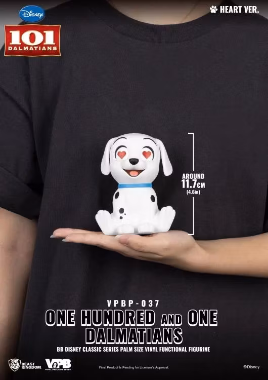 101 Dalmatians VPBP-037 Box of 4 Palm-Sized Vinyl Piggy Banks