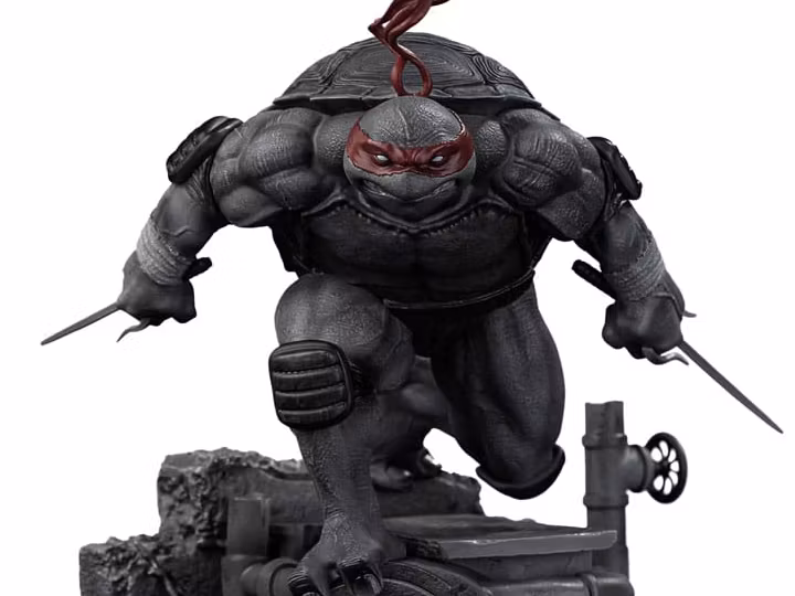 Teenage Mutant Ninja Turtles Raphael Black and White Variant 1/10 Art Scale Statue