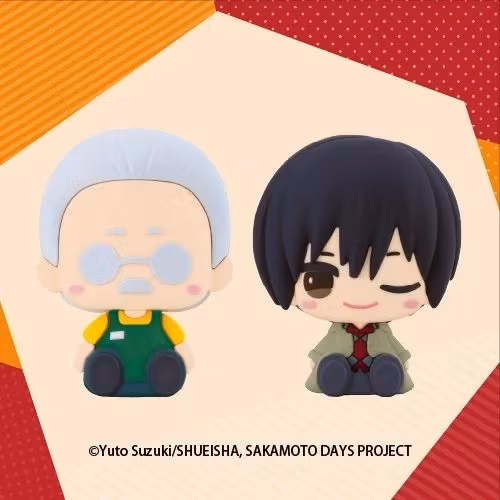 Sakamoto Days Pote Raba Sakamoto Taro and Nagumo Rubber Mascots