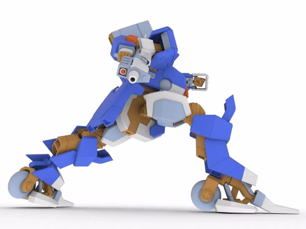 Wolf Fang: Kuuga 2001 5inch Mechanism Type 01 Soryu 1/35 Scale Model Kit