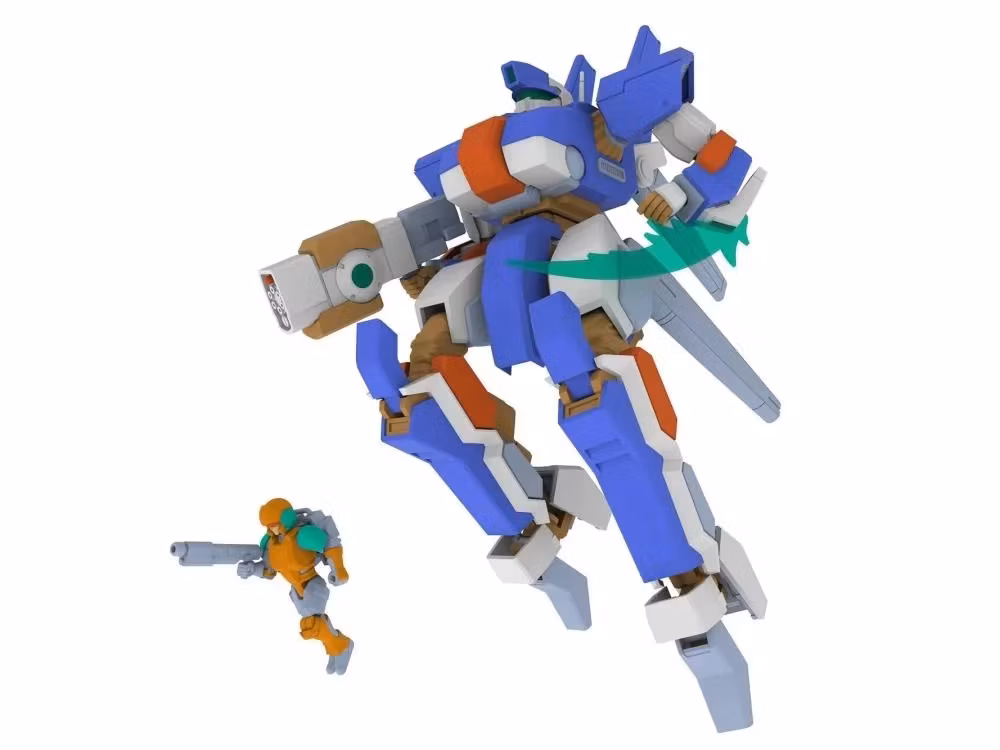 Wolf Fang: Kuuga 2001 5inch Mechanism Type 02 Tenrai 1/35 Scale Model Kit