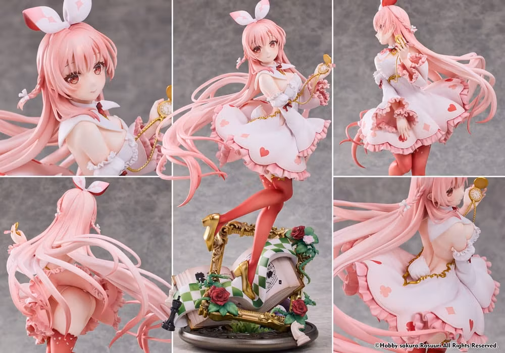 Rosuuri Illustration White Rabbit Rosu (Wonderland Ver.) 1/7 Scale Figure
