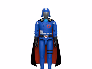 G.I. Joe ReAction+ Cobra Commander (Black Cape) Action Figure