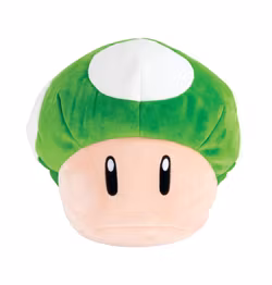 Mario Kart Mocchi-Mocchi Plush Figure 1-Up Mushroom