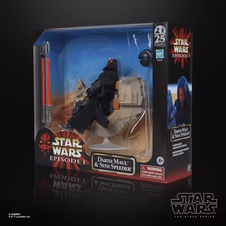 Star Wars: The Black Series Darth Maul & Sith Speeder Exclusive Action Figure & Vehicle Set (The Phantom Menace)