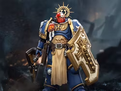 Warhammer 40,000 Ultramarines Metaurus with Power Axe, Stormshield and Plasma Pistol 1/18 Scale Action Figure