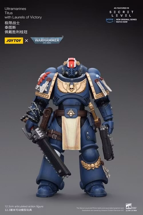 Warhammer 40,000 Ultramarines Titus with Laurels of Victory 1/18 Scale Action Figure