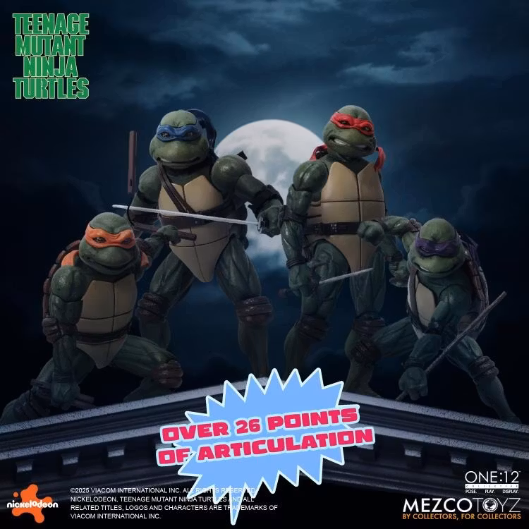 Teenage Mutant Ninja Turtles (1990) One:12 Collective Action Figure Boxed Set