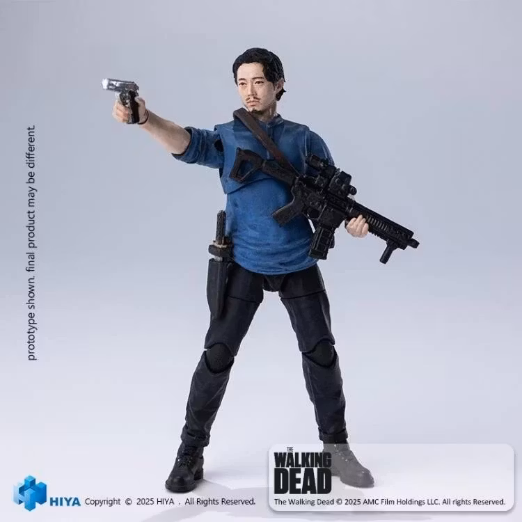 The Walking Dead Exquisite Mini Series Glenn 1/18 Scale Action Figure