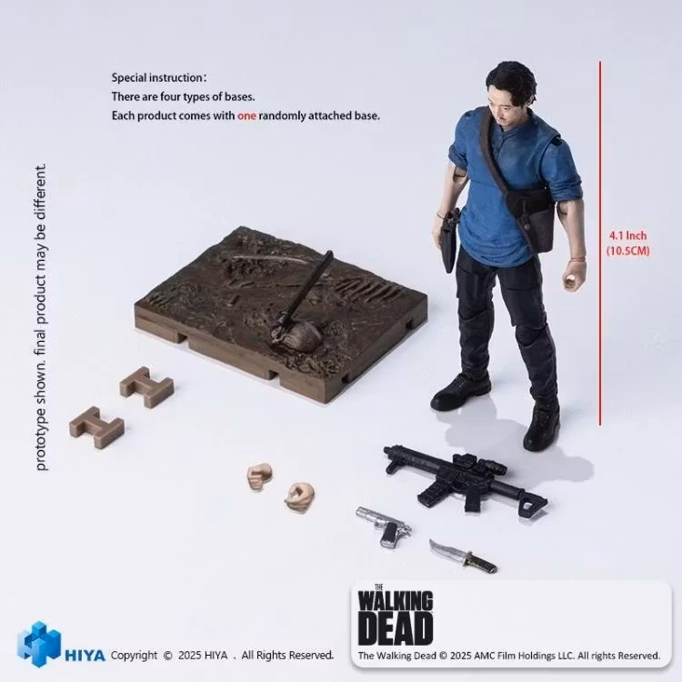 The Walking Dead Exquisite Mini Series Glenn 1/18 Scale Action Figure