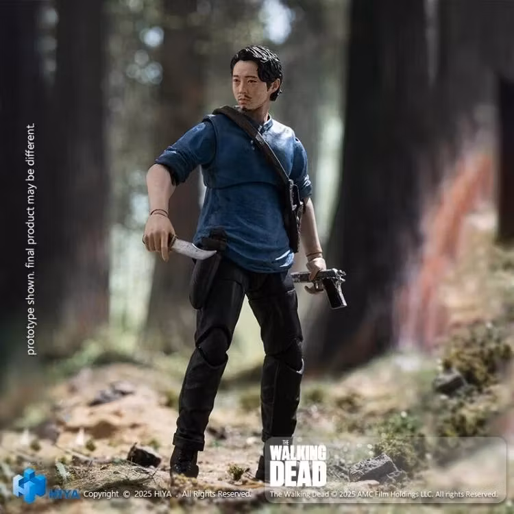 The Walking Dead Exquisite Mini Series Glenn 1/18 Scale Action Figure