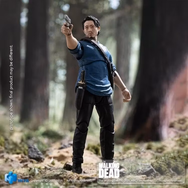 The Walking Dead Exquisite Mini Series Glenn 1/18 Scale Action Figure