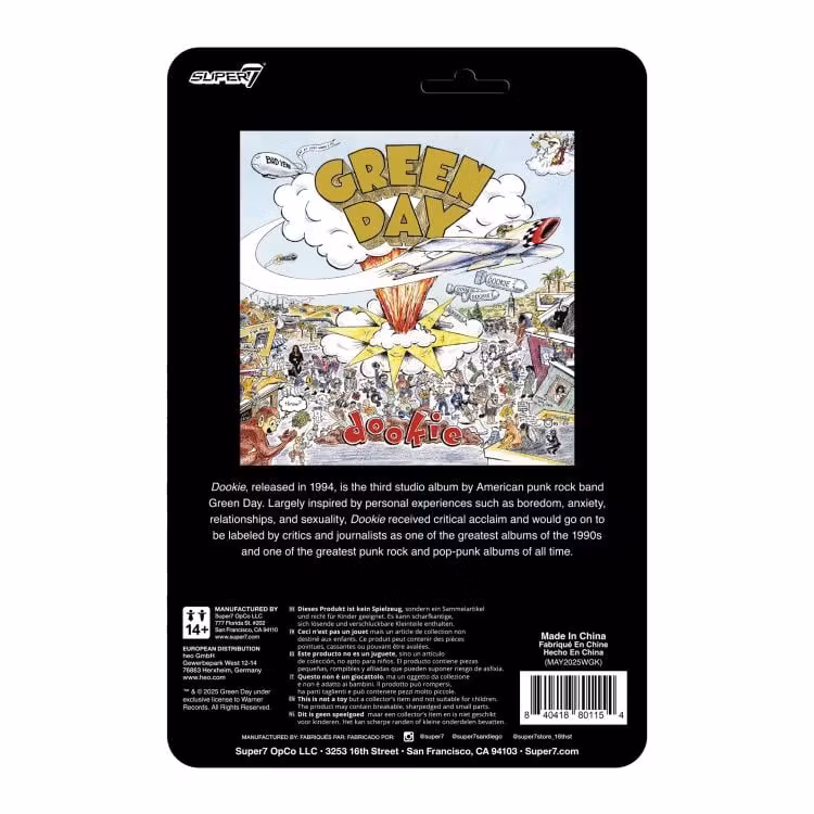 Green Day ReAction Dookie Dog Action Figure