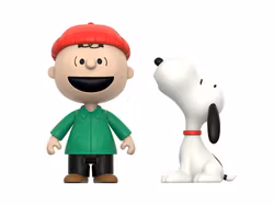Peanuts ReAction Charlie Brown and Snoopy (Caroling) Action Figure Two-Pack