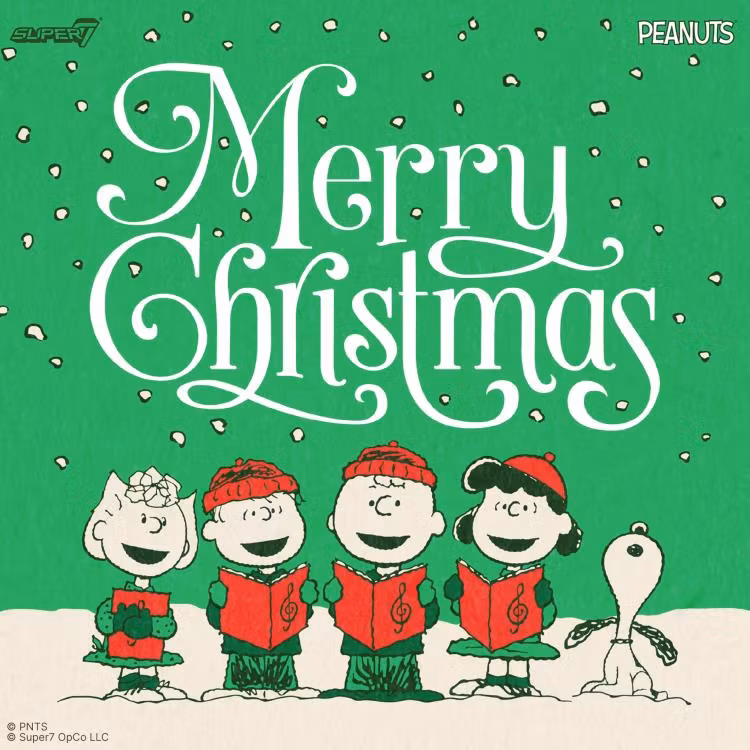 Peanuts ReAction Charlie Brown and Snoopy (Caroling) Action Figure Two-Pack