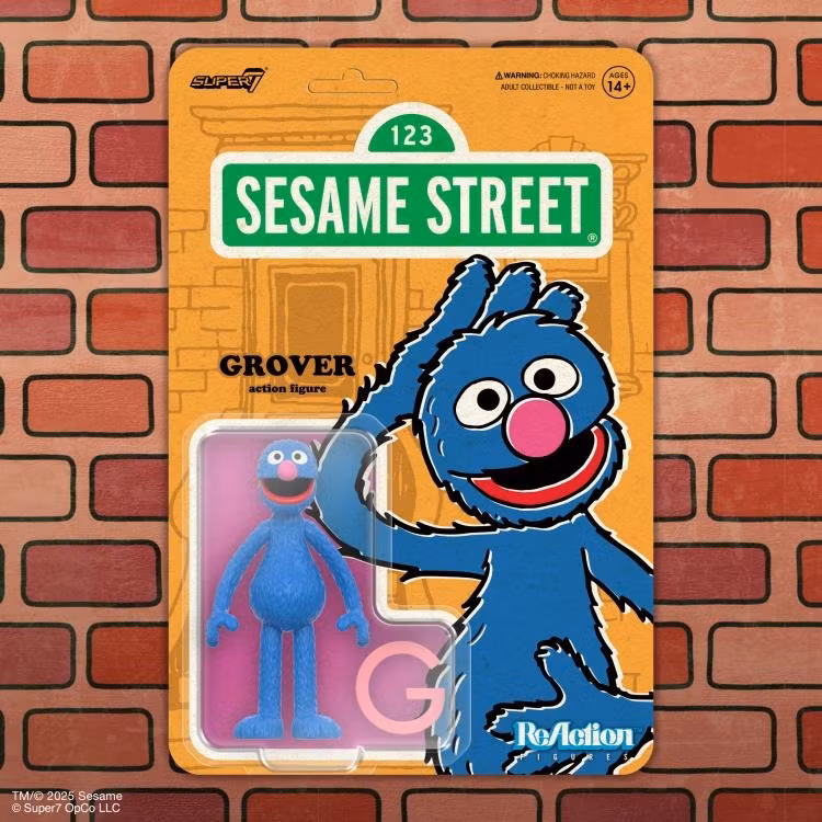 Sesame Street ReAction Grover Action Figure
