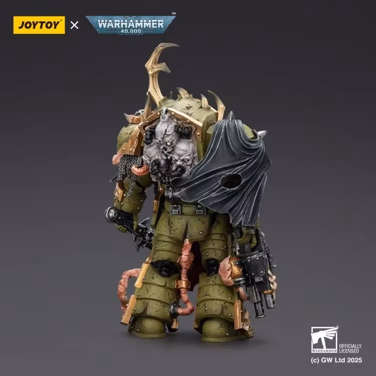 Warhammer 40,000 Death Guard Blightlord Terminator (Ver. 3) with Combi-bolter and Bubotic Blade 1/18 Scale Action Figure