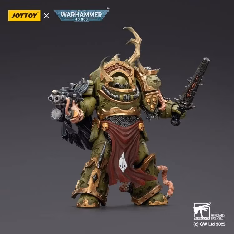 Warhammer 40,000 Death Guard Blightlord Terminator (Ver. 3) with Combi-bolter and Bubotic Blade 1/18 Scale Action Figure