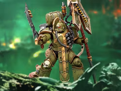 Warhammer 40,000 Death Guard Plague Marine Icon Bearer with Boltgun and Plague knife 1/18 Scale Action Figure