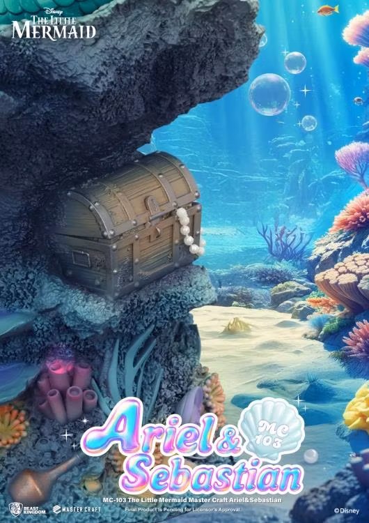 The Little Mermaid Master Craft MC-103 Ariel & Sebastian Limited Edition Statue