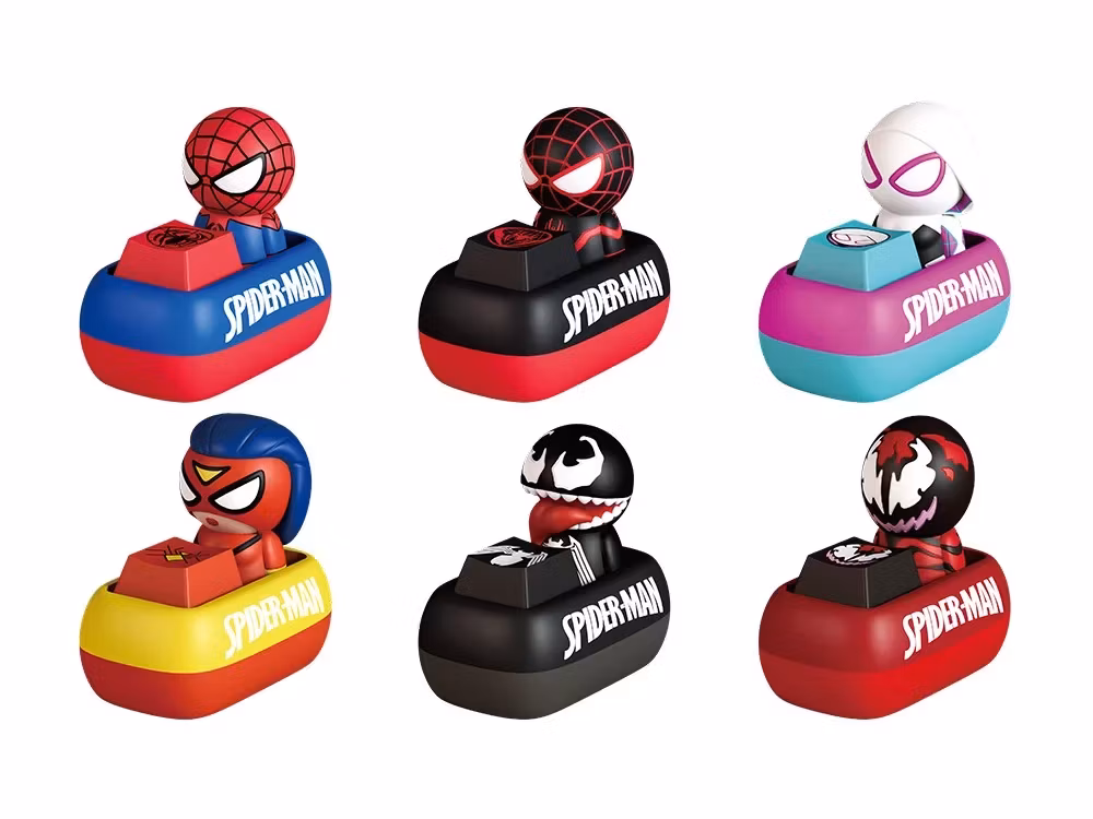 Marvel Mini Egg Attack MEA-110 Spider-Man Keycaps Box of 6 Random Keycaps