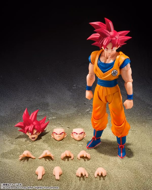 Dragon Ball Super S.H.Figuarts Super Saiyan God Goku (God Aura) Action Figure