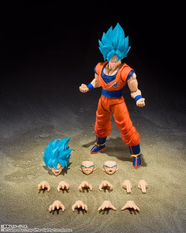 Dragon Ball Super S.H.Figuarts Super Saiyan God Super Saiyan Goku (Blue Power Transcending Limits) Action Figure