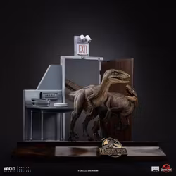 Jurassic Park Raptors at the Kitchen's Door 1/10 Art Scale Statue