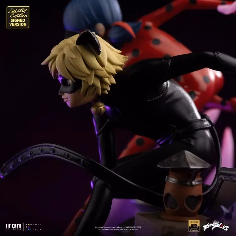 Miraculous Ladybug And Cat Noir (10th Anniversary Signed Edition) 1/10 Deluxe Art Scale Statue