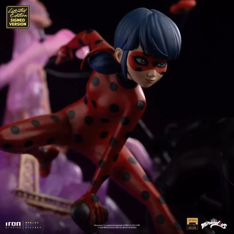 Miraculous Ladybug And Cat Noir (10th Anniversary Signed Edition) 1/10 Deluxe Art Scale Statue