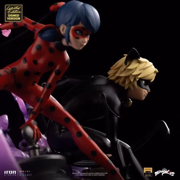 Miraculous Ladybug And Cat Noir (10th Anniversary Signed Edition) 1/10 Deluxe Art Scale Statue