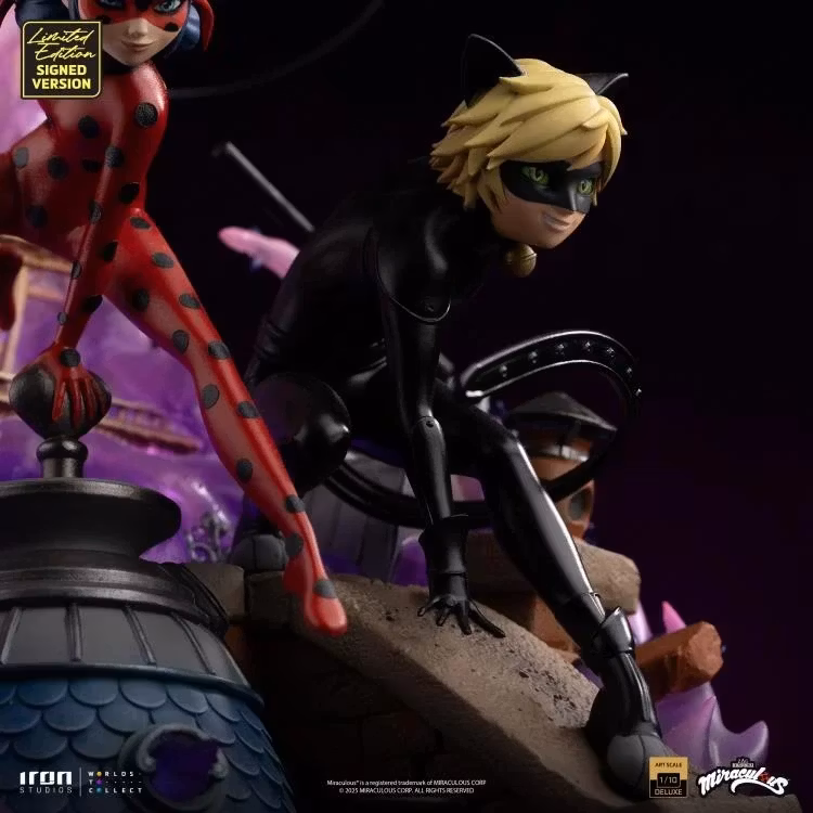 Miraculous Ladybug And Cat Noir (10th Anniversary Signed Edition) 1/10 Deluxe Art Scale Statue