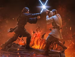 Star Wars: Revenge of the Sith Anakin vs. Obi-Wan Deluxe 1/10 Art Scale Statue