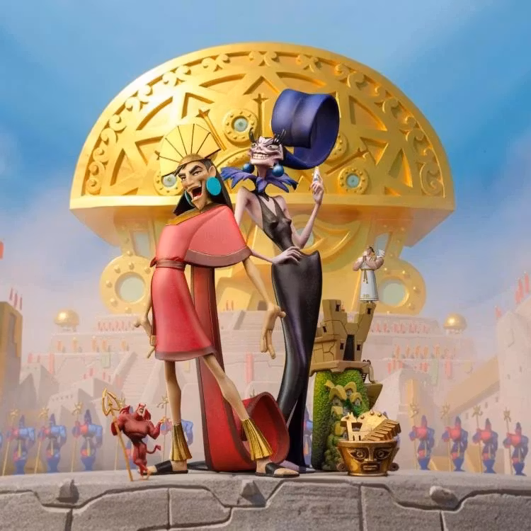 The Emperor's New Groove Kuzco & Yzma Deluxe 1/10 Art Scale Statue