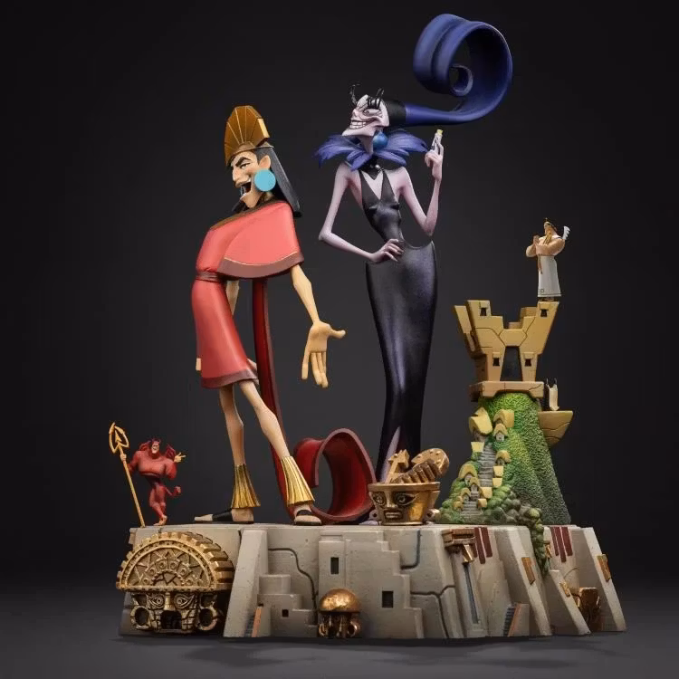 The Emperor's New Groove Kuzco & Yzma Deluxe 1/10 Art Scale Statue