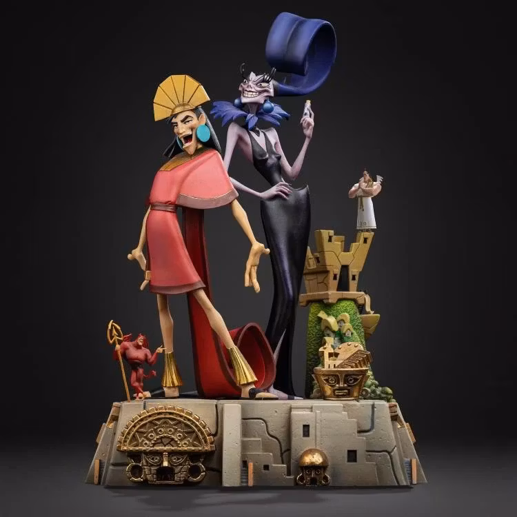 The Emperor's New Groove Kuzco & Yzma Deluxe 1/10 Art Scale Statue