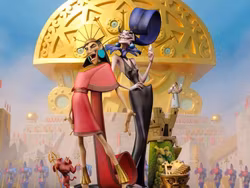 The Emperor's New Groove Kuzco & Yzma Deluxe 1/10 Art Scale Statue