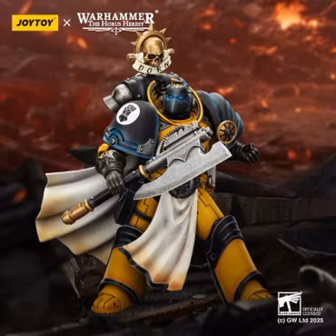 Warhammer: The Horus Heresy Imperial Fists Librarian Consul with Force Axe and Bolt Pistol 1/18 Scale Action Figure
