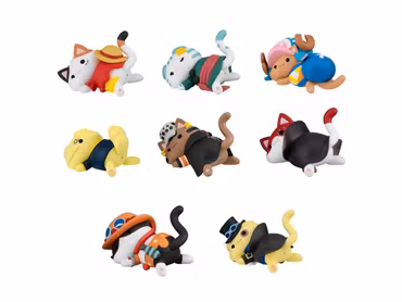 One Piece Mega Cat Project Nyan Piece Nyan Sticky Kitties Box of 8 Random Figures