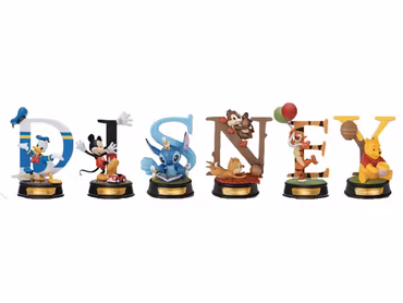 Disney 100 Years of Wonder Mini D-Stage MDS-004 Disney Alphabet Art Letters Box of 6 Random Figurines